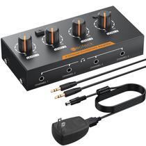 Amplificador de Fone de Ouvido Estéreo de 4 Canais Neoteck com Controle de Volume Amplificador de Fone de Ouvido Estéreo de 4 Canais Neoteck com Controle de Volume