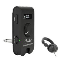 Amplificador de fone de ouvido Fender Mustang Micro Plus com fones de ouvido Amplificador de fone de ouvido Fender Mustang Micro Plus com fones de ouvido