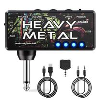 Amplificador de Fone de Ouvido para Guitarra Donner Heavy Metal - Recarregável via USB