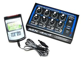 Amplificador De Fone De Ouvido Power Click Mx 4x4 Com Fonte Preto 9v Amplificador De Fone De Ouvido Power Click Mx 4x4 Com Fonte Preto 9v