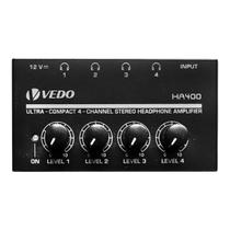 Amplificador de Fone Vedo HA400 4 Canais Amplificador de Fone Vedo HA400 4 Canais