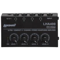Amplificador de Fones Lexsen LHA400 Preto 4 Canais