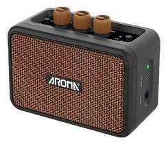 Amplificador de Guitarra Aroma 5W Bluetooth AG04 Compacto Mini Pequeno