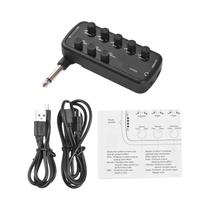 Amplificador De Guitarra Mini Portátil Com Conector Para Fones De Ouvido, Plug And Play, Gravação