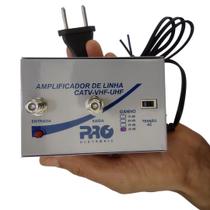 Amplificador de Linha para Antena digital de TV 30 dB - PQAL-3000 Proeletronic