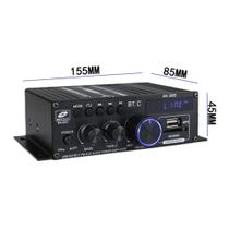 Amplificador De Potência Ak380 800w 12v Stereo