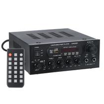 Amplificador De Potência Para Som Ambiente 2 Canais Com Bluetooth Profissional Csr 550bt