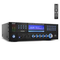 Amplificador de potência Pyle Bluetooth de 4 canais 1000W com leitor de DVD