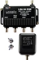 Amplificador de Sinal Confiável Cabo LSA84 EQ8 Booster de 4 Portas Amplificador de Sinal Confiável Cabo LSA84 EQ8 Booster de 4 Portas