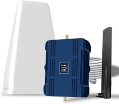 Amplificador de sinal de telefone celular Bamwirz de até 8000 pés quadrados para casa e escritório