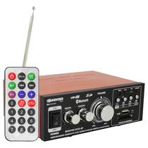 Amplificador De Som Ambiente Receiver 60w Rms Rc-02bt