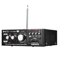 Amplificador De Som Bluetooth/Fm/Usb 30W Bt-698D 110V 0U 12V