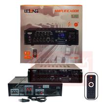 Amplificador de som lelong le707,bluetooth,bivolt,fm,mp3