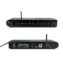 Amplificador de Som Profissional Slim 3800 HDMI APP Bivolt Bluetooth USB Rádio FM Entrada Microfone Frahm - 32168