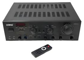 Amplificador De Som Usb Bluetooth Receiver Com Mp3 Potência 90w Lelong Le714 Amplificador De Som Usb Bluetooth Receiver Com Mp3 Potência 90w Lelong Le714