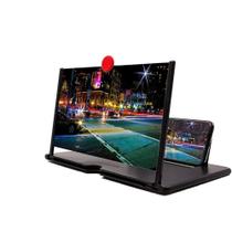 Amplificador de tela para telefone celular 3D de 12 polegadas, amplificador de tela para celular HD PRETO G