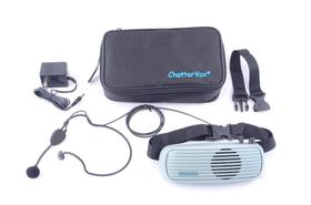 Amplificador de voz ChatterVox com microfone de fone de ouvido