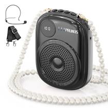 Amplificador de voz PRUNUS portátil com fio com microfone preto Amplificador de voz PRUNUS portátil com fio com microfone preto