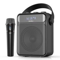 Amplificador de Voz SHIDU 40W Bluetooth com Microfone UHF Portátil Amplificador de Voz SHIDU 40W Bluetooth com Microfone UHF Portátil