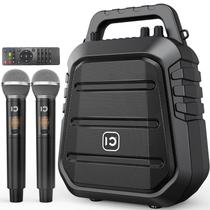 Amplificador de voz SHIDU 80W com 2 microfones sem fio BT