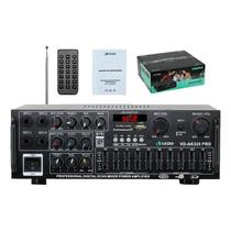Amplificador Estéreo 2.1 Rms 150w2 Vedo Potência Máxima 400w2 Subwoofer/bluetooth/fm/rca/sd/usb com Controle Remoto Amplificador Estéreo 2.1 Rms 150w2 Vedo Potência Máxima 400w2 Subwoofer/bluetooth/fm/rca/sd/usb com Controle Remoto