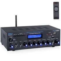 Amplificador estéreo BT sem fio Pyle PDA63BT 200W Power Amplificador estéreo BT sem fio Pyle PDA63BT 200W Power