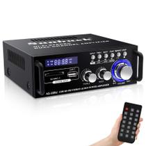 Amplificador estéreo Sunbuck AS-25BU 300Wx2 Bluetooth 5.0 USB/SD/RCA