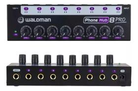 Amplificador Fone De Ouvido Waldman Ha800 8 Pro 8 Canais