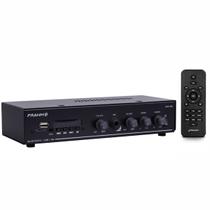 Amplificador Frahm Slim 1000 G5 BT USB SD AUX Com Controle 40 Watts Rms até 12 Caixas 8 Ohms Bivolt