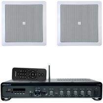 Amplificador Frahm Slim 3700 Optical + 2 Cx Som Arandela Jbl