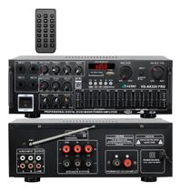 Amplificador HiFi 2.1 AK326Pro Bluetooth 150W RMS Som Estéreo Potente Preto Amplificador HiFi 2.1 AK326Pro Bluetooth 150W RMS Som Estéreo Potente Preto