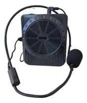 Amplificador Microfone Kit Completo Professores Multifunções Rádio Portátil USB Voz Aula Palestra