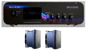 Amplificador New Áudio BIA 200 BT 2.1 Estéreo + 2 Cxs C321P