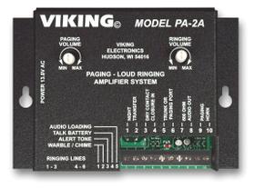 Amplificador Paging Loud Ringer Viking PA-2A com buzina