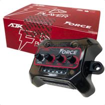 Amplificador Player Force AJK Equalizador Som música Bluetooth 2x25wrms 4ohm