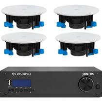 Amplificador Potencia Som Ambiente Hayonik Sonora 2200 + 4 Arandelas Csa-6l