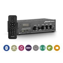 Amplificador Receiver de Som Ambiente Frahm Slim 1000 APP G2 40W RMS Bluetooth, RCA, USB, Cartão SD, Rádio FM - 31841