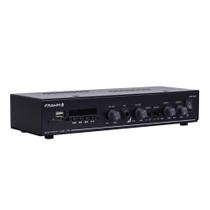 Amplificador Receiver Frahm Slim 1600 G5 60w Rms 2 Canais p/ até 12 caixas Amplificador Receiver Frahm Slim 1600 G5 60w Rms 2 Canais p/ até 12 caixas
