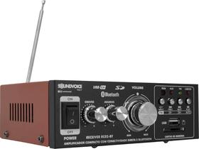 Amplificador Receiver Soundvoice Rc02Bt 60W Rms Usb