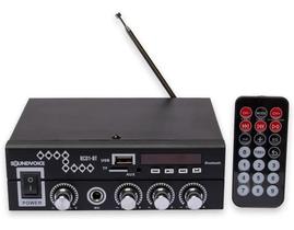 Amplificador Receiver Soundvoice sonorização 60W Bluetooth - Sound voice