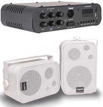 Amplificador SA100BT ESTÉREO NCA BT + 1 PAR Cx SP400 Branca Amplificador SA100BT ESTÉREO NCA BT + 1 PAR Cx SP400 Branca