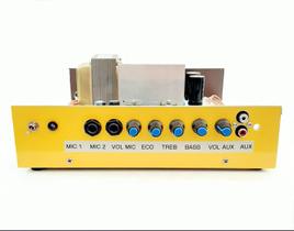 Amplificador Stereo 200W Rms 4 - 8 Ohms Com Entrada Auxiliar