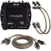 Amplificador Stetsom Ir400.4 Som + Cabo Bimetalicos Rca E Y Amplificador Stetsom Ir400.4 Som + Cabo Bimetalicos Rca E Y
