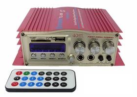 Amplificador Teli Tl-308 Mini Modulo Com Karaoke Mp3 Fm Usb - Wvngr