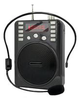 Amplificador Voz Megafone KA-152 Bluetooth Microfone Headset Rádio FM Portátil USB Preto Amplificador Voz Megafone KA-152 Bluetooth Microfone Headset Rádio FM Portátil USB Preto