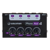 Amplificador Waldman p/ fones de ouvido Phone Hub 4 canais