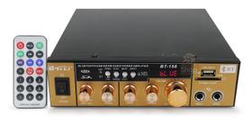 Amplificador Wg-158Bt Fm, Bluetooth, Usb, Karaoke 110V / 12V