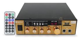 Amplificador WG-158BT Fm, Bluetooth, USB, Karaoke 110V / 12V - BR