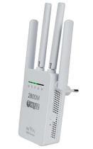 Amplifique sua rede com o Repetidor Wi-Fi 2800m 4 Antenas Amplificador de Sinal!
