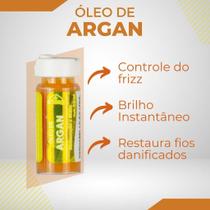 Ampola De Óleo de Argan Dermabel - Brilho e Maciez Intensos - Kit Com 12 unidades
